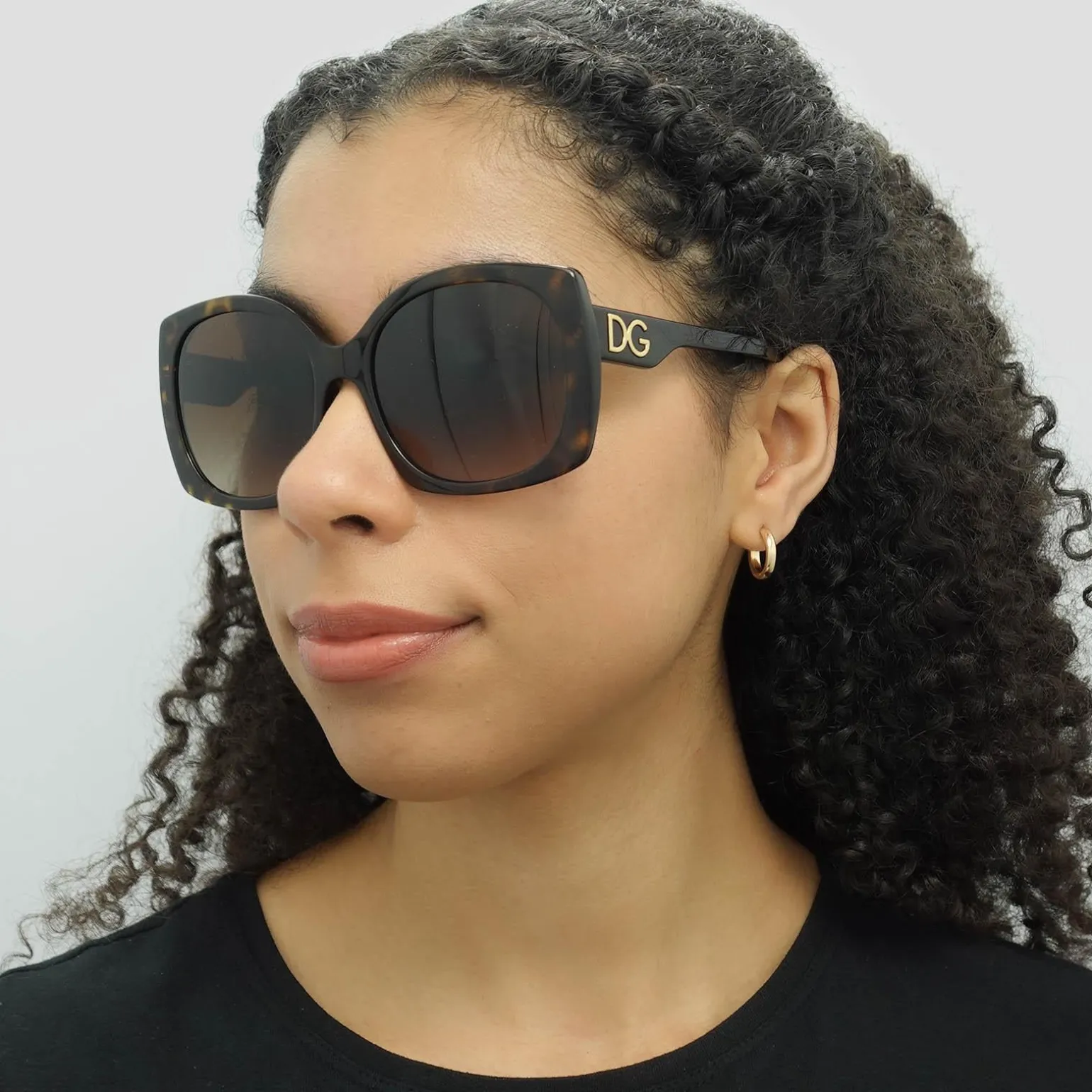 Dolce & Gabbana Sunglasses DG4385 502/13 Havana Brown Gradient Dark Br