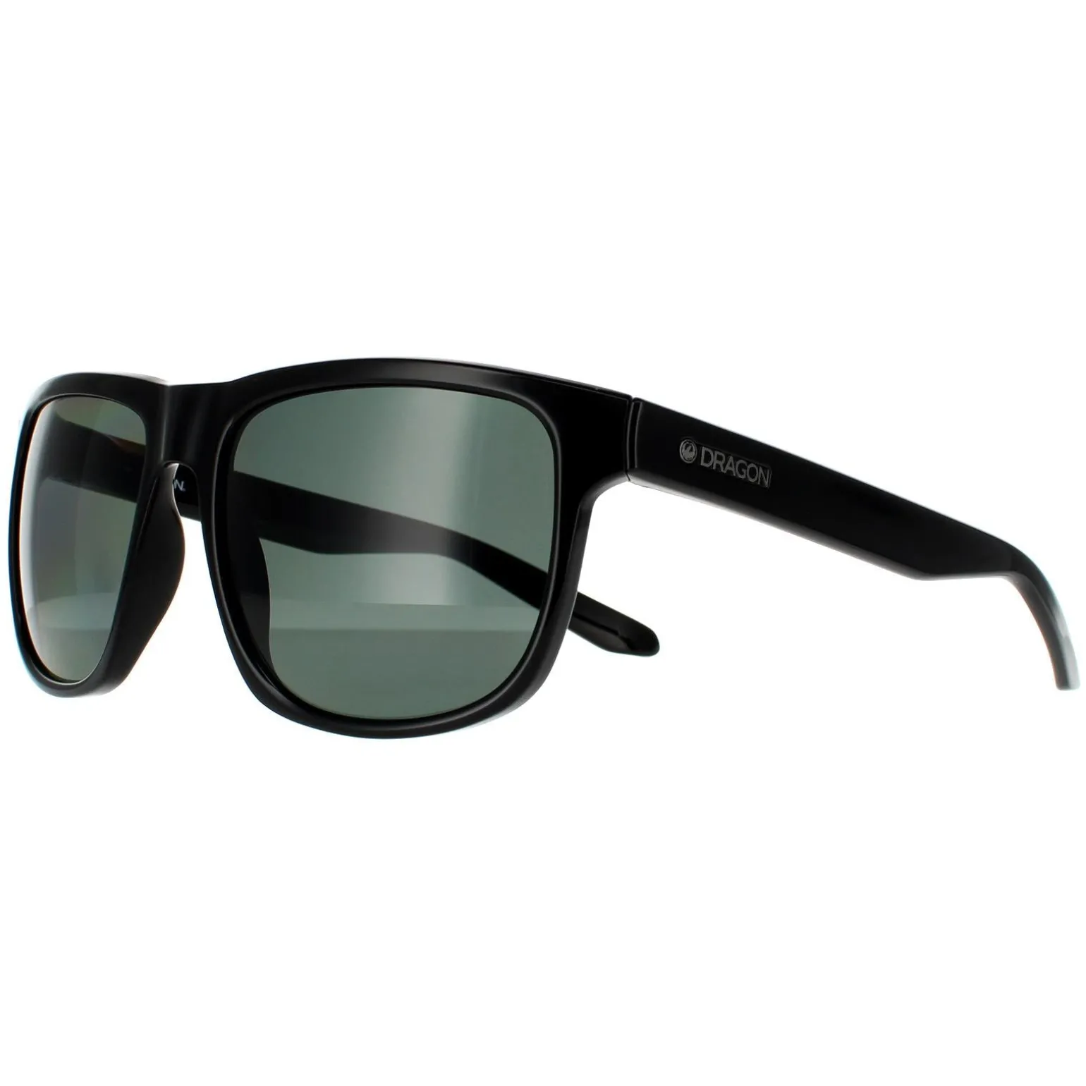 Dragon Sunglasses Sesh 41239-001 Shiny Black Lumalens Smoke Polarized