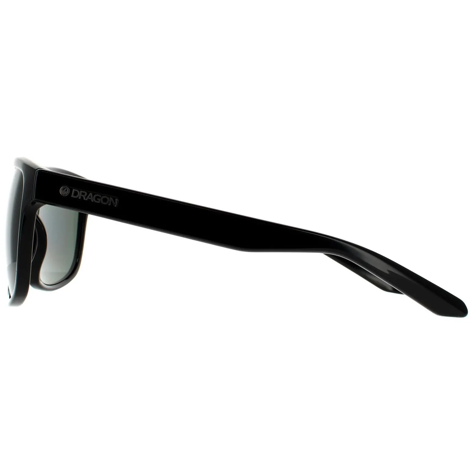 Dragon Sunglasses Sesh 41239-001 Shiny Black Lumalens Smoke Polarized