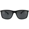 Emporio Armani Sunglasses 4058 5063/81 Black Rubber Grey Polarized