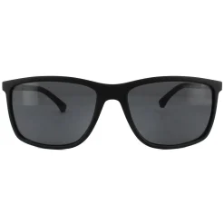 Emporio Armani Sunglasses 4058 5063/81 Black Rubber Grey Polarized
