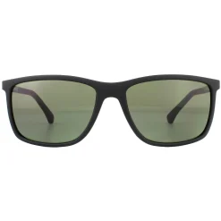 Emporio Armani Sunglasses EA4058 56539A Rubber Black Green Polarised