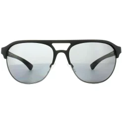 Emporio Armani Sunglasses 4077 5063/81 Black Rubber Grey Polarized