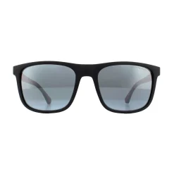Emporio Armani Sunglasses 4129 50016G Matte Black Light Grey Mirror Bl