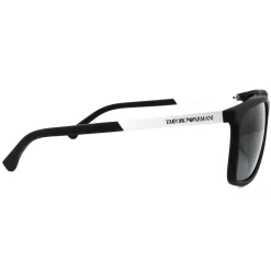 Emporio Armani Sunglasses 4058 5063/81 Black Rubber Grey Polarized
