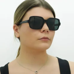 Emporio Armani Sunglasses EA4195 501787 Shiny Black Dark Grey
