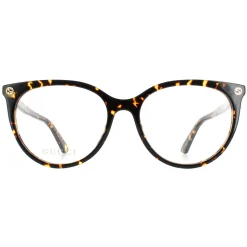 Gucci Glasses Frames GG0093O 002 Havana Women