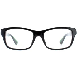Gucci Glasses Frames GG0006O 006 Black Transparent Green Men Women