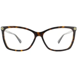 Gucci Glasses Frames GG0025O 002 Dark Havana Women