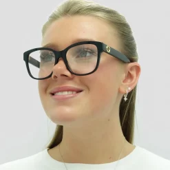 Gucci Glasses Frames GG0038ON 001 Black Women