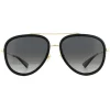 Gucci Sunglasses GG0062S 011 Black And Gold Grey Gradient Polarized