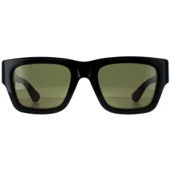 Gucci Sunglasses GG1668S 003 Black with Green and Red Green