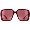 Gucci Sunglasses GG1692S 005 Black with Gold Dusky Pink w Logo Mirror