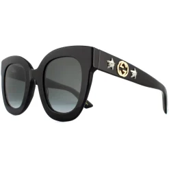 Gucci Sunglasses GG0208S 001 Black Grey Gradient