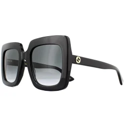Gucci Sunglasses GG0328S 001 Black Grey Gradient