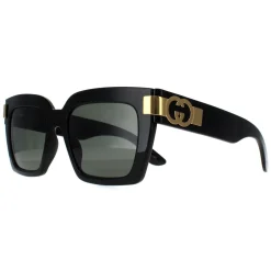 Gucci Sunglasses GG1689S 001 Black with Gold Grey