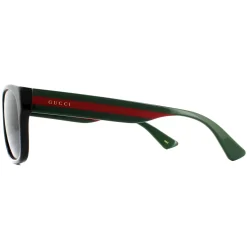 Gucci Sunglasses GG0341S 001 Black Green Red Grey
