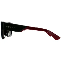 Gucci Sunglasses GG1668S 003 Black with Green and Red Green