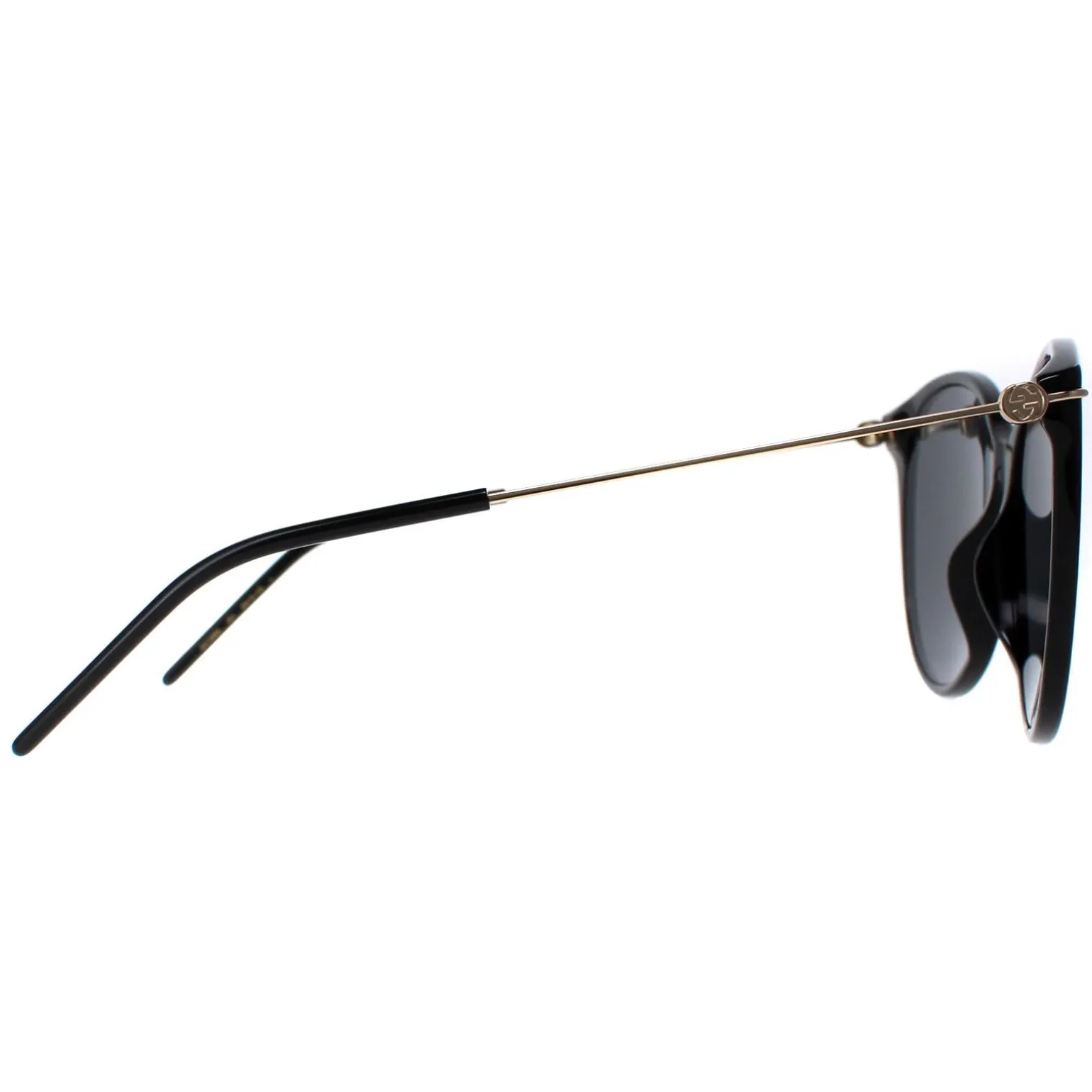 Gucci Sunglasses GG1268S 001 Black Gold Grey