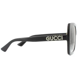 Gucci Sunglasses GG0418S 001 Black Grey Gradient