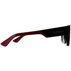 Gucci Sunglasses GG1668S 003 Black with Green and Red Green