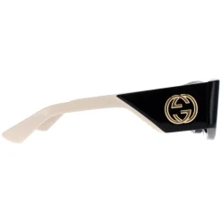Gucci Sunglasses GG1664S 001 Black with Ivory Grey