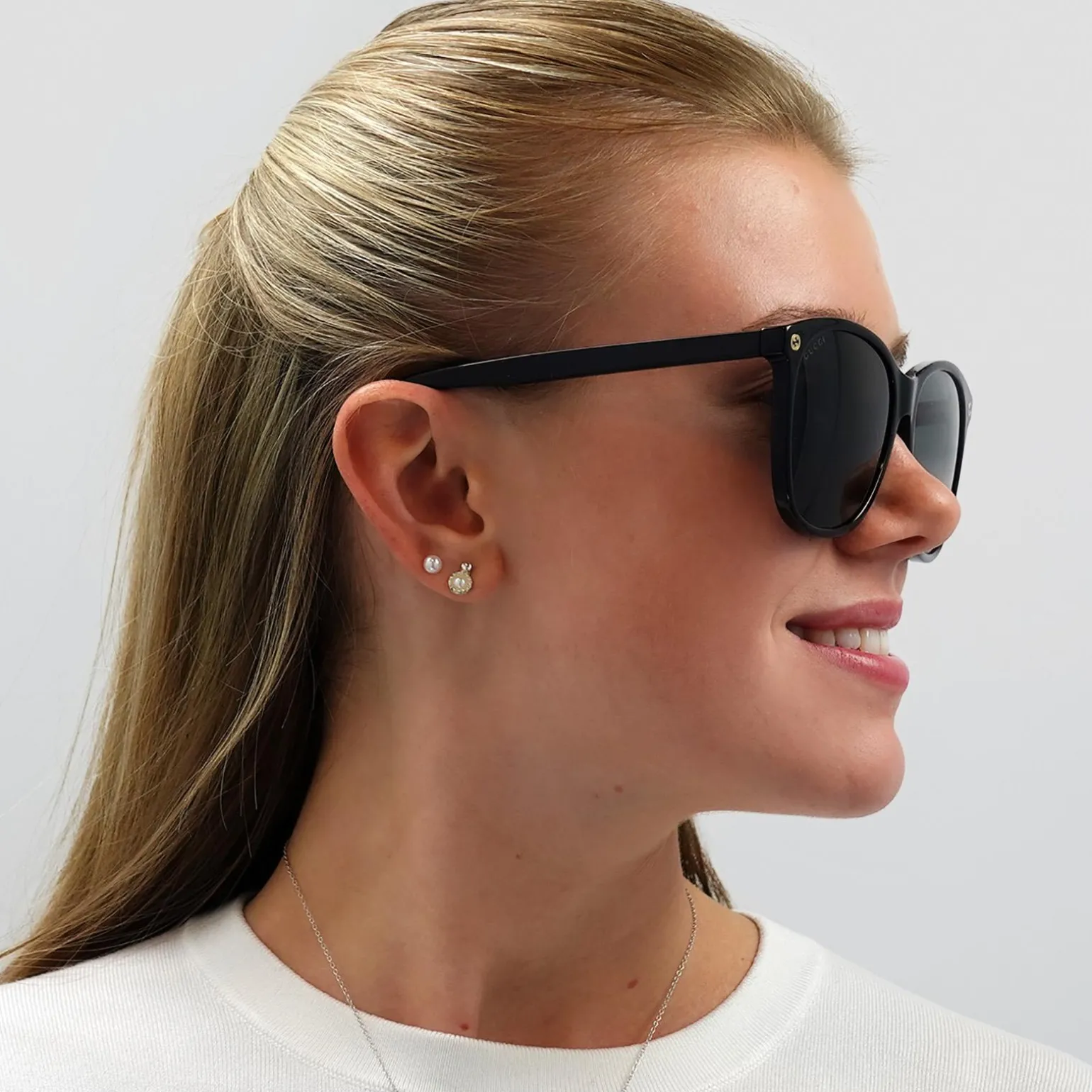Gucci Sunglasses GG0024S 001 Black Grey
