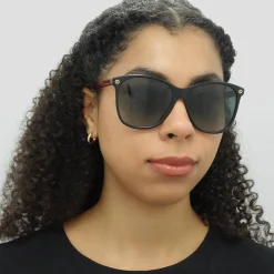 Gucci Sunglasses GG0024S 003 Black Brown Grey Gradient