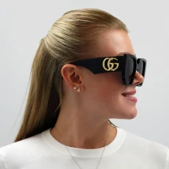 Gucci Sunglasses GG0956S 003 Black Grey