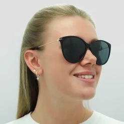 Gucci Sunglasses GG1268S 001 Black Gold Grey
