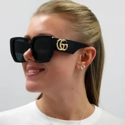 Gucci Sunglasses GG0956S 003 Black Grey