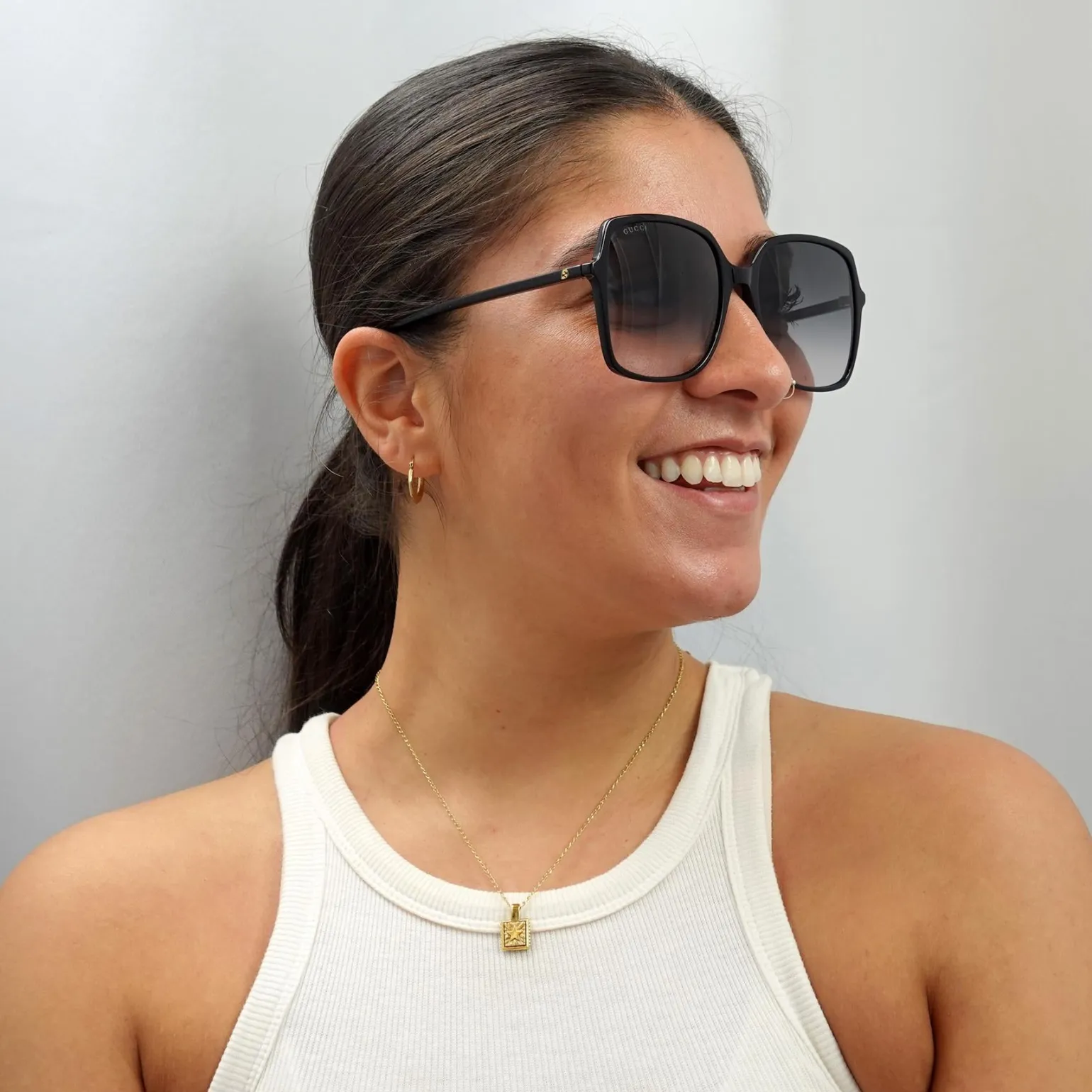 Gucci Sunglasses GG0544S 001 Black Grey Gradient
