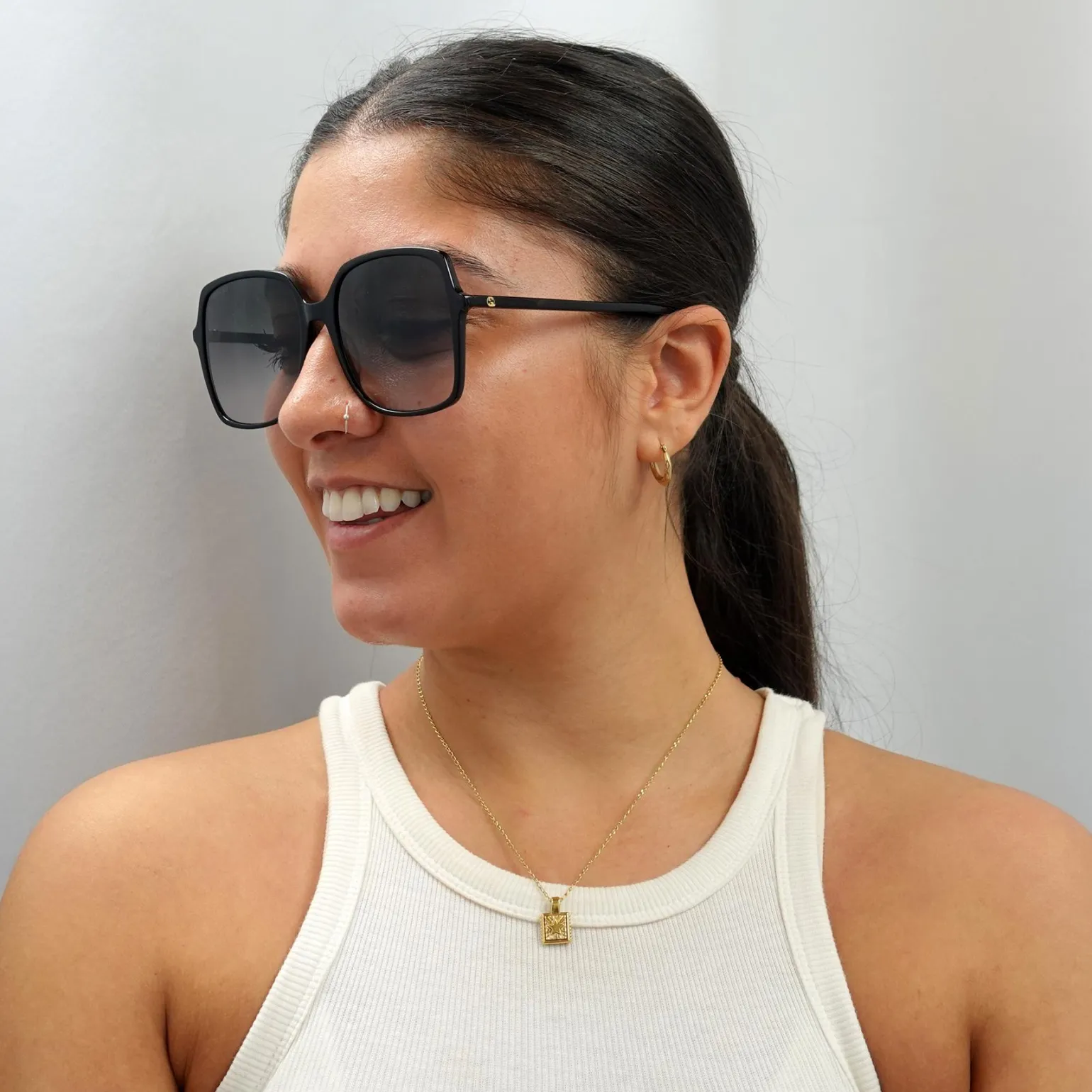 Gucci Sunglasses GG0544S 001 Black Grey Gradient