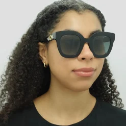 Gucci Sunglasses GG0208S 001 Black Grey Gradient
