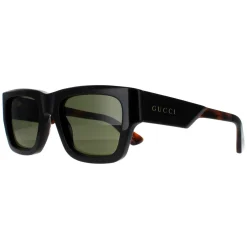 Gucci Sunglasses GG1668S 004 Dark Brown with Havana Green
