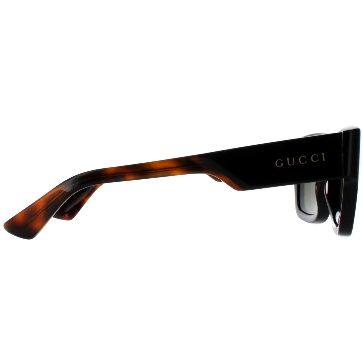 Gucci Sunglasses GG1668S 004 Dark Brown with Havana Green