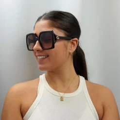 Gucci Sunglasses GG0876S 002 Dark Havana Brown Gradient