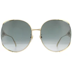 Gucci Sunglasses GG0225S 001 Gold Grey Gradient