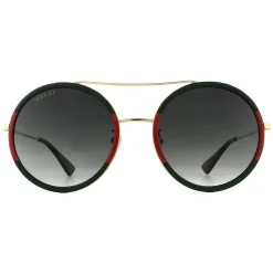 Gucci Sunglasses GG0061S 003 Gold Green and Red Green Gradient