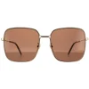 Gucci Sunglasses GG0443S 002 Gold Brown