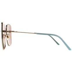 Gucci Sunglasses GG0443S 002 Gold Brown
