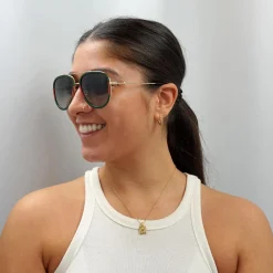 Gucci Sunglasses GG0062S 003 Gold Green Red Green Gradient