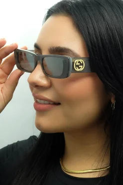 Gucci Sunglasses GG0516S 002 Grey Silver