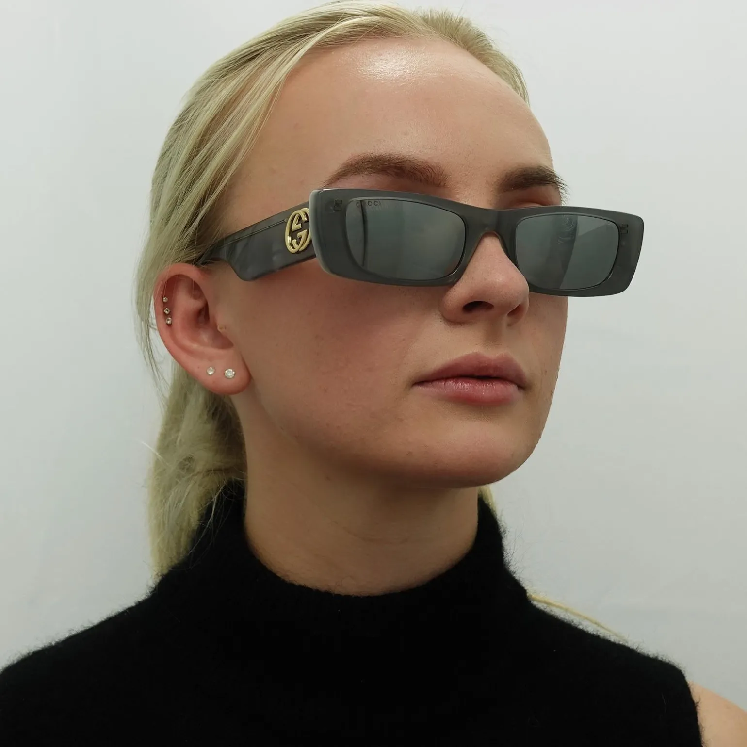 Gucci Sunglasses GG0516S 002 Grey Silver