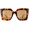 Gucci Sunglasses GG0435S 003 Havana and Gold Brown