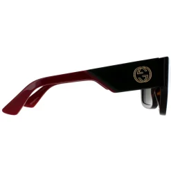 Gucci Sunglasses GG1663S 002 Havana with Green and Red Green
