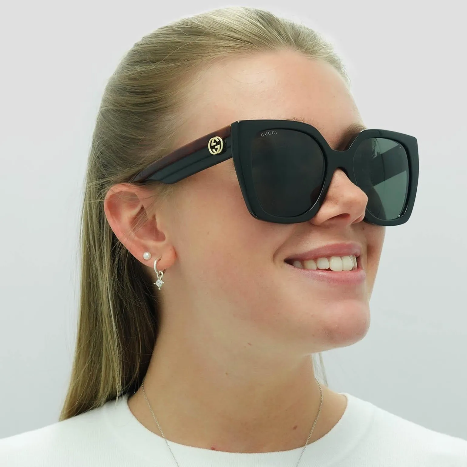 Gucci Sunglasses GG1300S 001 Havana Black Grey