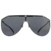 Gucci Sunglasses GG0584S 001 Ruthenium and Black Grey