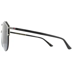 Gucci Sunglasses GG0584S 001 Ruthenium and Black Grey