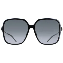 Gucci Sunglasses GG1267S 001 Shiny Black and Gold Grey Gradient